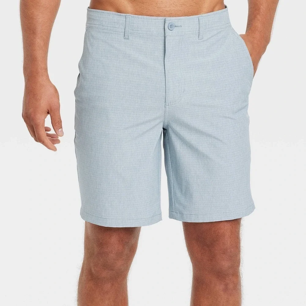 Goodfellow Men's Swim Shorts NIB UPF 50+ Light Blue Size 33 NWT